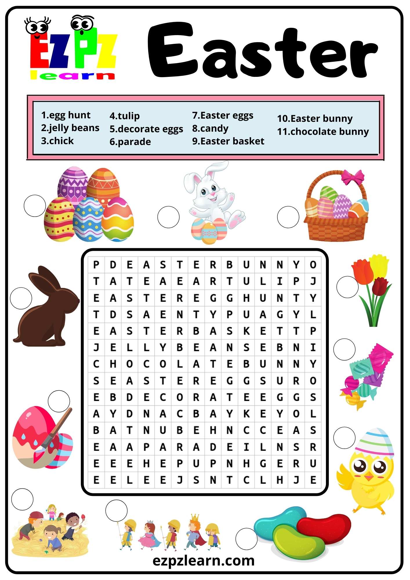 2 Easter word searches